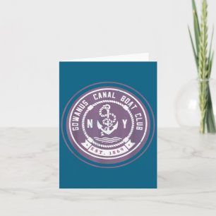 Carte Club de bateau Gowanus C drôle Brooklyn New York T