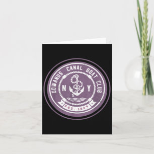 Carte Club de bateau Gowanus C drôle Brooklyn New York T
