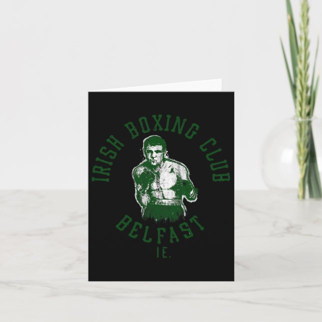 Carte Club de boxe irlandais Belfast (Devant)