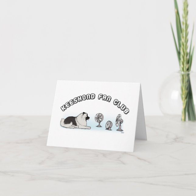 Carte Club de fans de Keeshond (Devant)