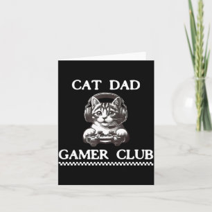 Carte Club de joueurs Papa Chats Drôle Amateur de Chats 
