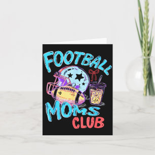 Carte Club de mamans de football drôle rétro journée de