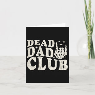 Carte Club de papa mort vintage Fête des pères amusant p