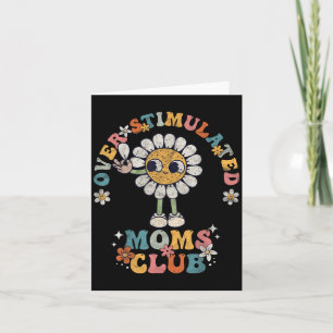 Carte Club des mamans surstimulees Groovy Maman drôle de