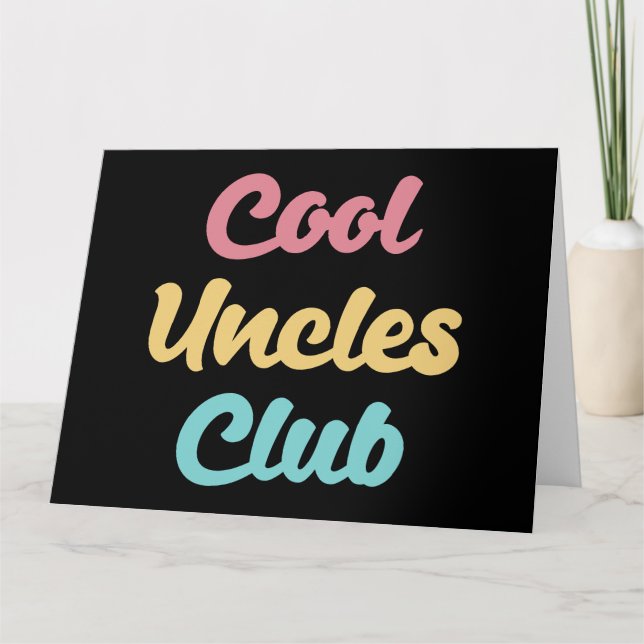 Carte Club des Oncles Cool II (Devant)