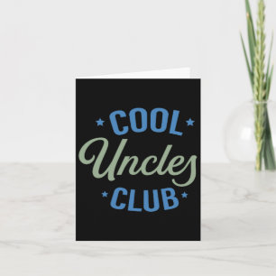 Carte Club des oncles cool Meilleur oncle jamais Drôle p