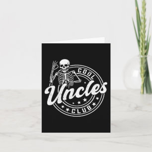 Carte Club des oncles cool rétro drôle Nouvel oncle homm