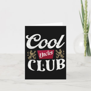 Carte Club des oncles cool rétro Meilleur oncle jamais D