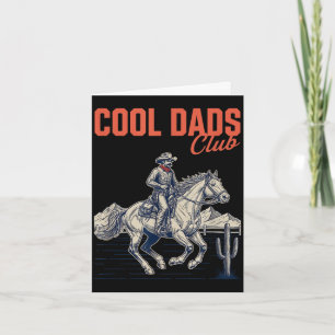 Carte Club des papas cool cow-boy papa drôle western rod