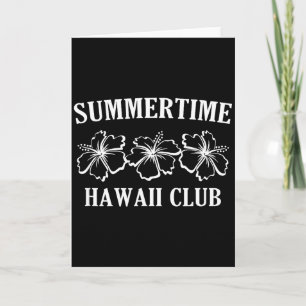 Carte Club d'été Hawaï Plage de l'île hawaïenne Surfb