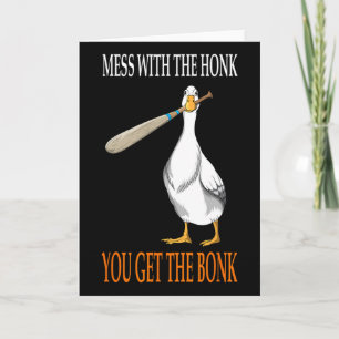 Carte Club en bois de joueur de jeu de canard Honk
