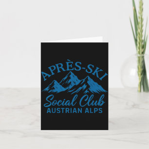 Carte club social après-ski alpes autrichiennes après-sk