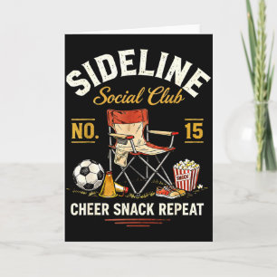 Carte Club Social de Bordure Viveur de Maman de Football