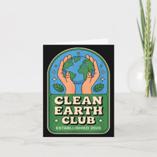 Carte Club Terre propre - badge environnemental éco-enfa