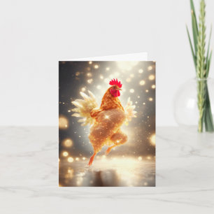 Carte Cluck and Sparkle - poulet mousseux