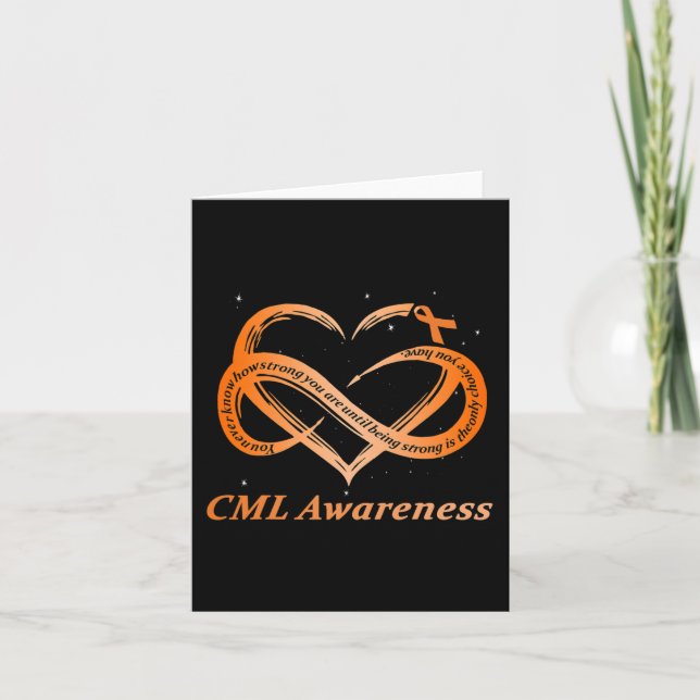 Carte CML Warrior I'm Fine Chronic Myeloid Leukemia Awar (Devant)