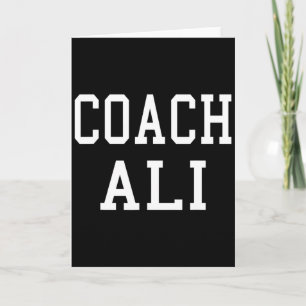 Carte Coach Ali Équipe de football personnalisée T S