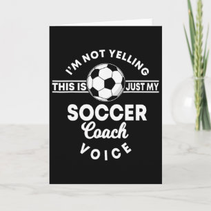 Carte Coach de football Coach de football Maman Papa Voi