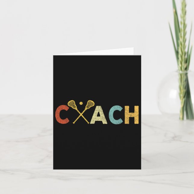 Carte Coach Lacrosse vintage Lacrosse Coach (Devant)