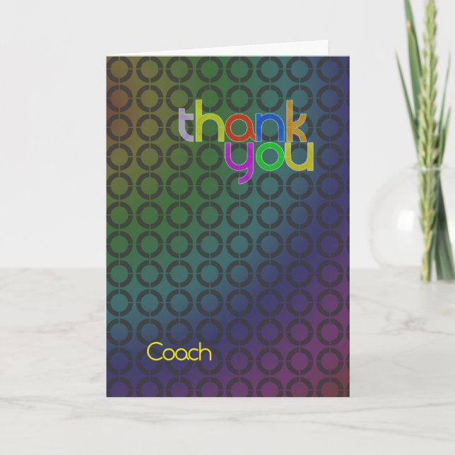 Carte Coach Merci moderne (Devant)