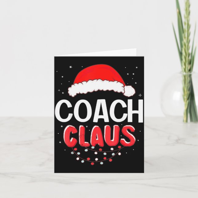 Carte Coach Santa Claus Christmas Matching Costume  (Devant)