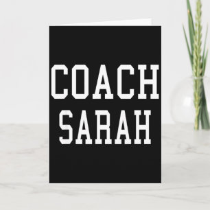 Carte Coach Sarah Équipe de Football de Soccer de Baseba