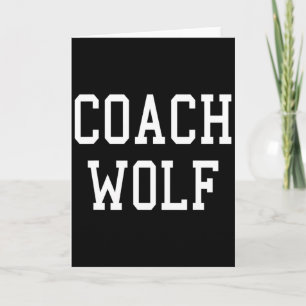 Carte Coach Wolf Équipe de football personnalisée T-shir