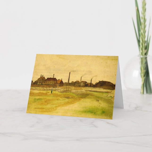 Carte Coalmine dans le Borinage par Vincent van Gogh (Devant)