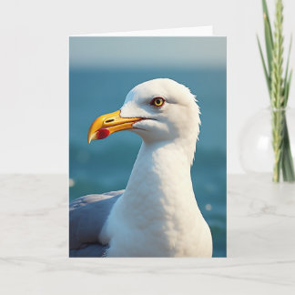 Carte Coastal Bird Portrait Fathers Day Card