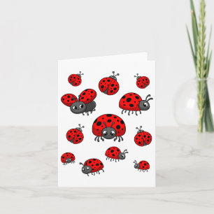 Carte Coccinelles Art Pour Garçon Fille Enfant Tout-Peti