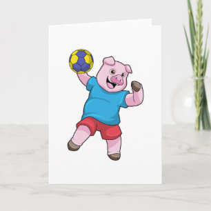 Carte Cochon à Handball Sports