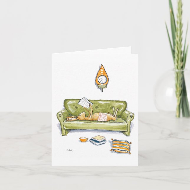 Carte Cochon confortable (Devant)