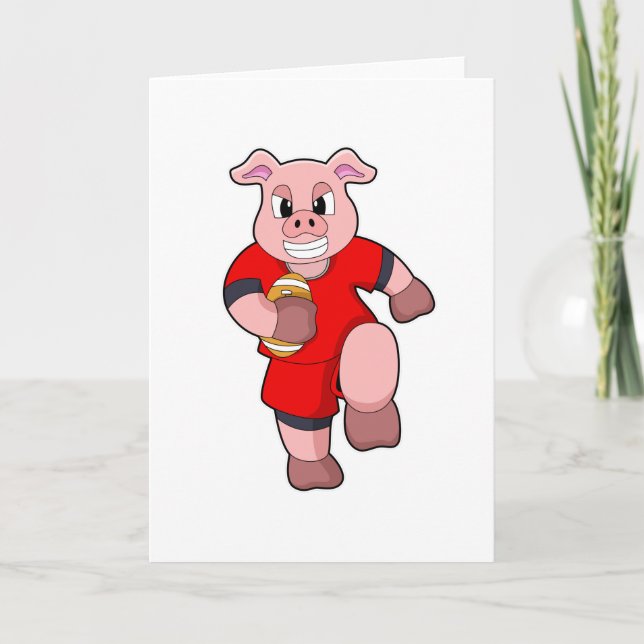 Carte Cochon de football (Devant)