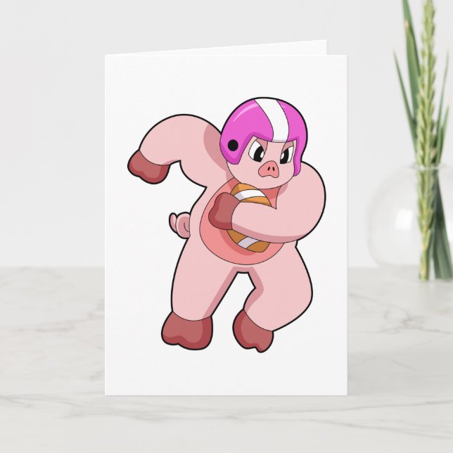 Carte Cochon de football (Devant)