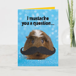 Carte Cochon De Guinée - Je Vous Moustache Une Question