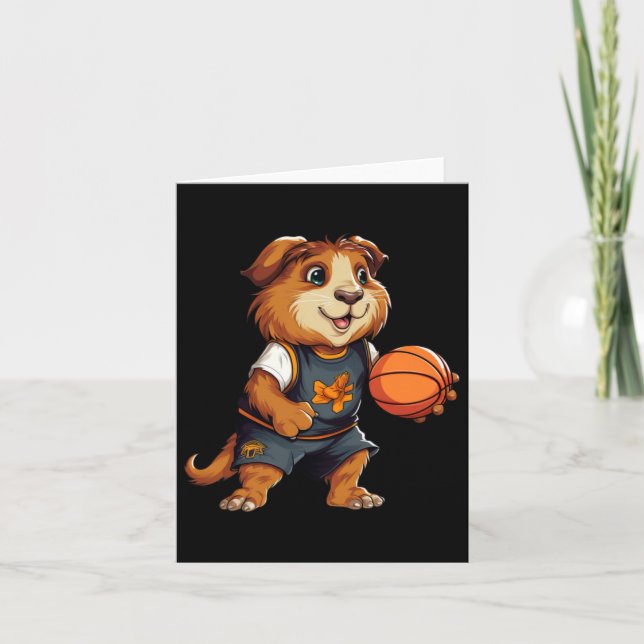 Carte Cochons d'Inde de basketball  (Devant)