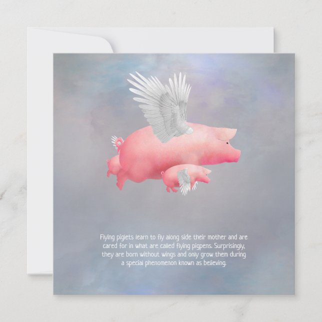 Carte Cochons volants (Devant)