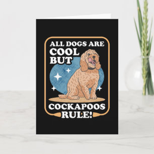 Carte Cockapoos Règle Propriétaire de chien Spoodle Cock