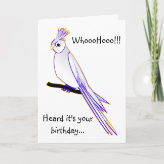 Carte Cockatiel maladroit