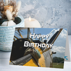 Carte Cockpit d'avion, Anniversaire de pilote de l'aviat