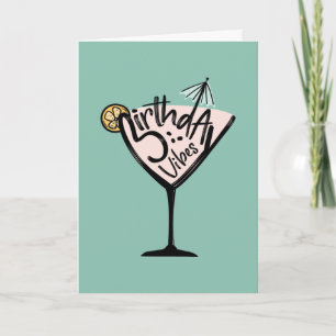 Carte Cocktail Anniversaire Vibes