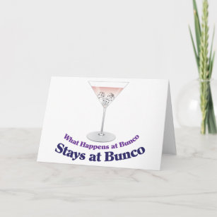 Carte Cocktail Bunco Martini