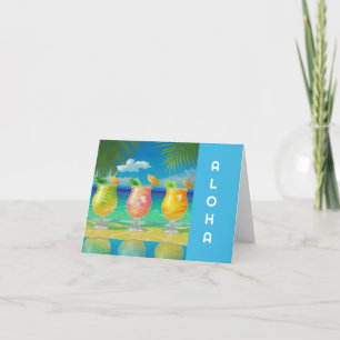 Carte Cocktail Cheer Blue Card