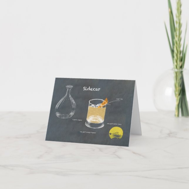 Carte Cocktail Sidecar (Devant)