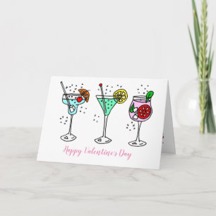 Carte Cocktails célèbrent la Saint-Valentin