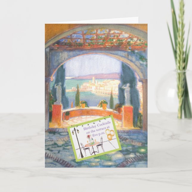 CARTE COCKTAILS D'ANNIVERSAIRE SUR LA TERRASSE DE LA VIL (Devant)
