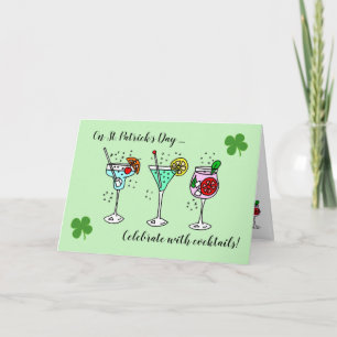 Carte Cocktails Fête de la Saint Patrick