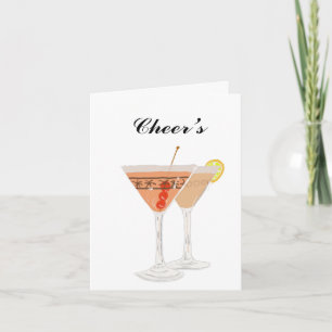 Carte Cocktails modifiables 