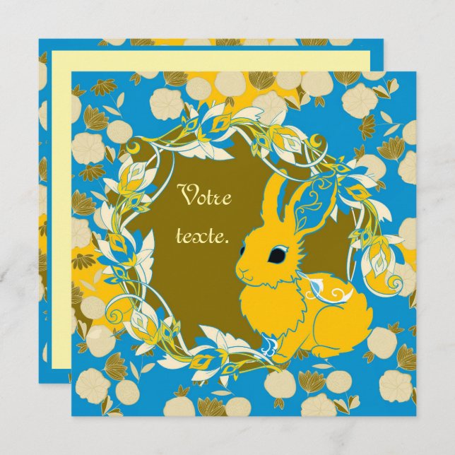 Carte Coco le lapin (Devant / Derrière)