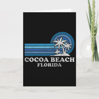 Carte Cocoa Beach Florida Vintage Family Summer Vacation